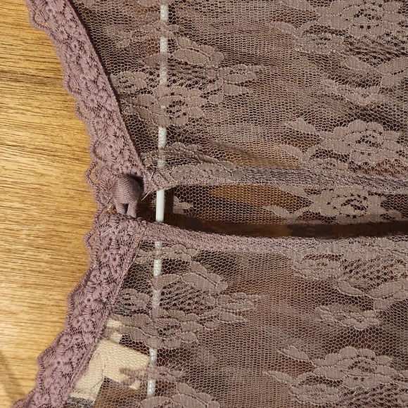 Eyeshadow clothing dusty Lavender button back top XL - Picture 7 of 11